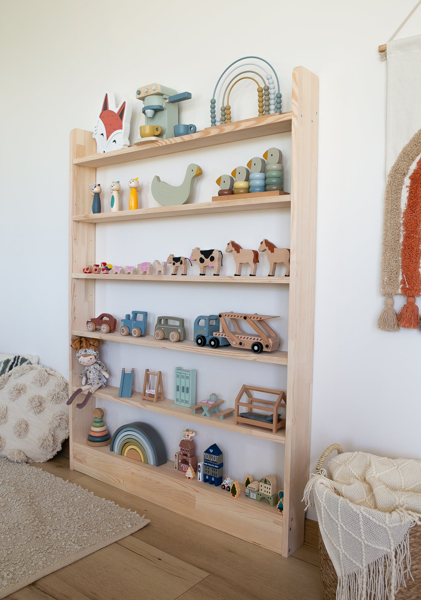 Montessori Spielzeugregal XXL