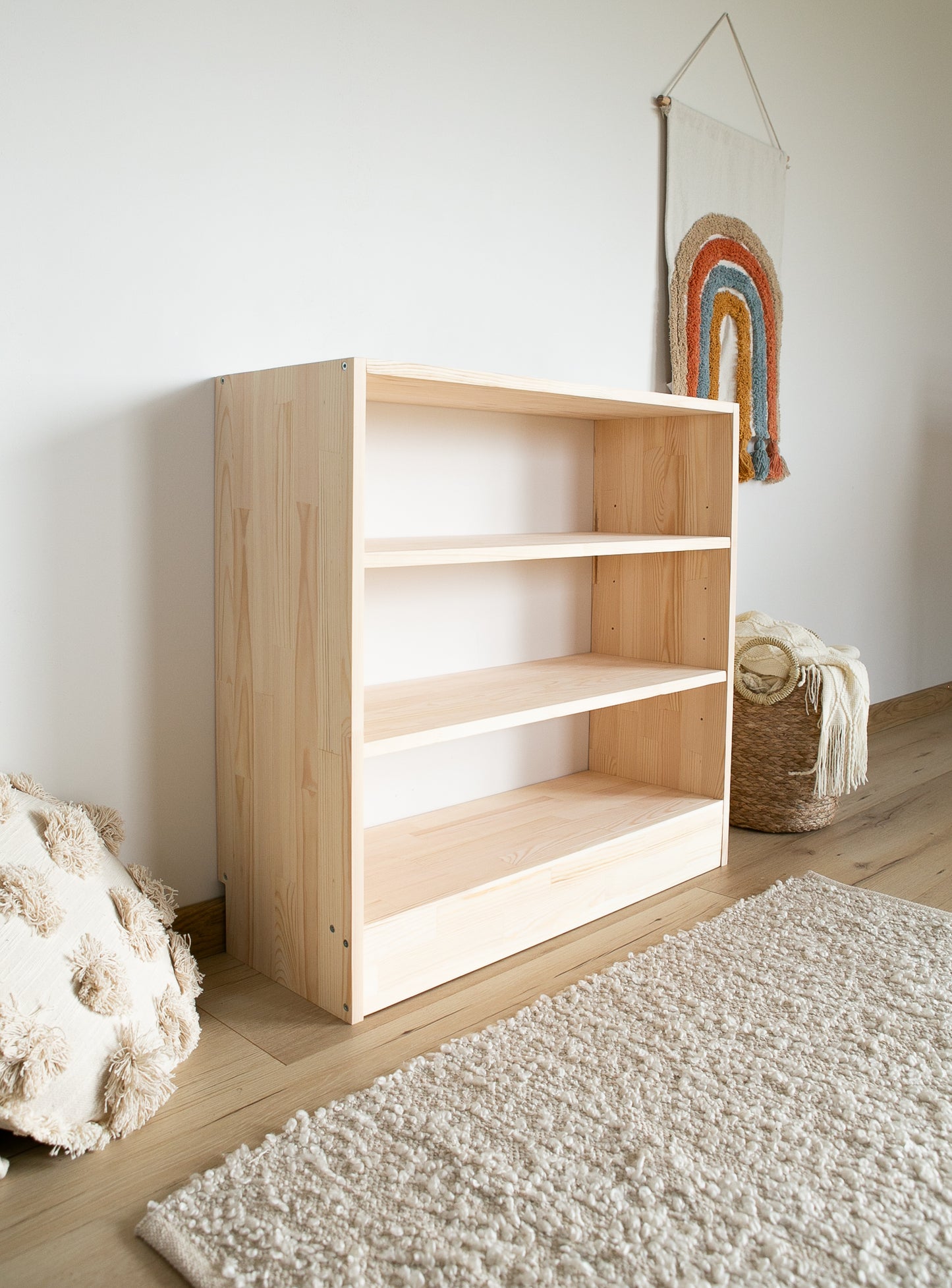 Montessori Spielzeugregal, spielzeug & bücherschrank