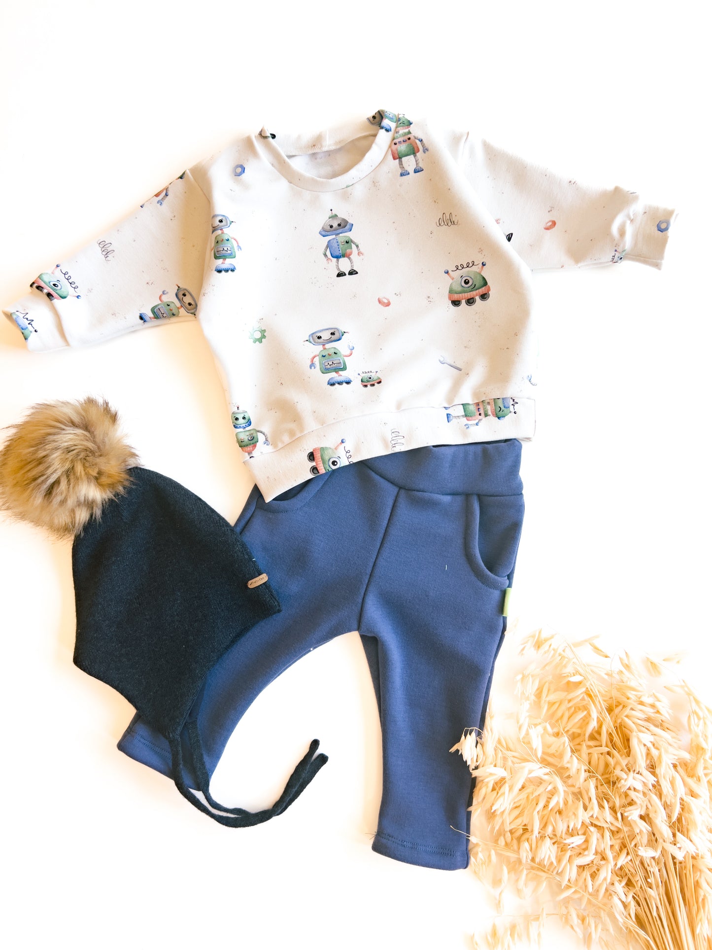 Pullover Lounge für Baby und Kinder, Roboter