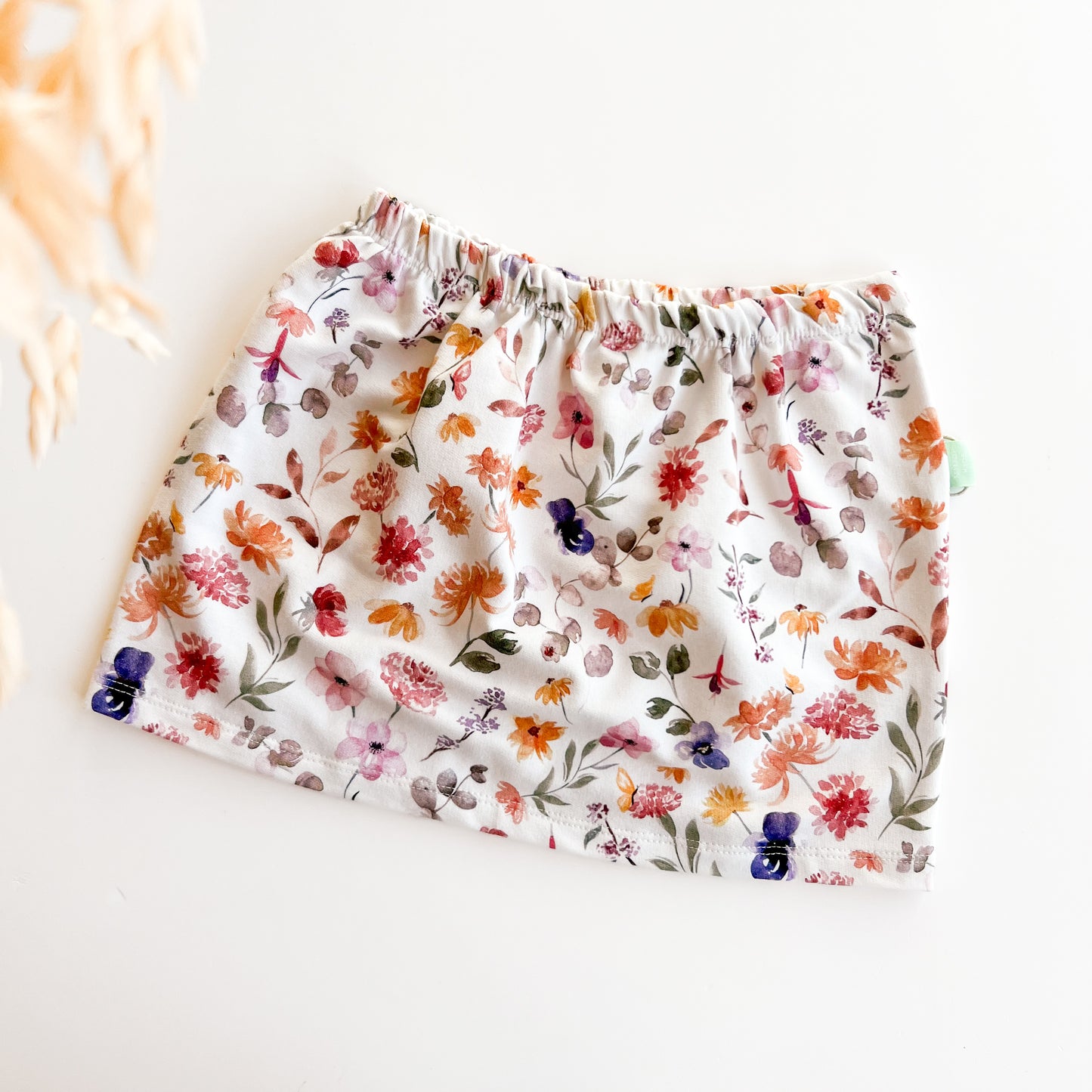 Rock aus Bio-Stoff für Kinder, Floral