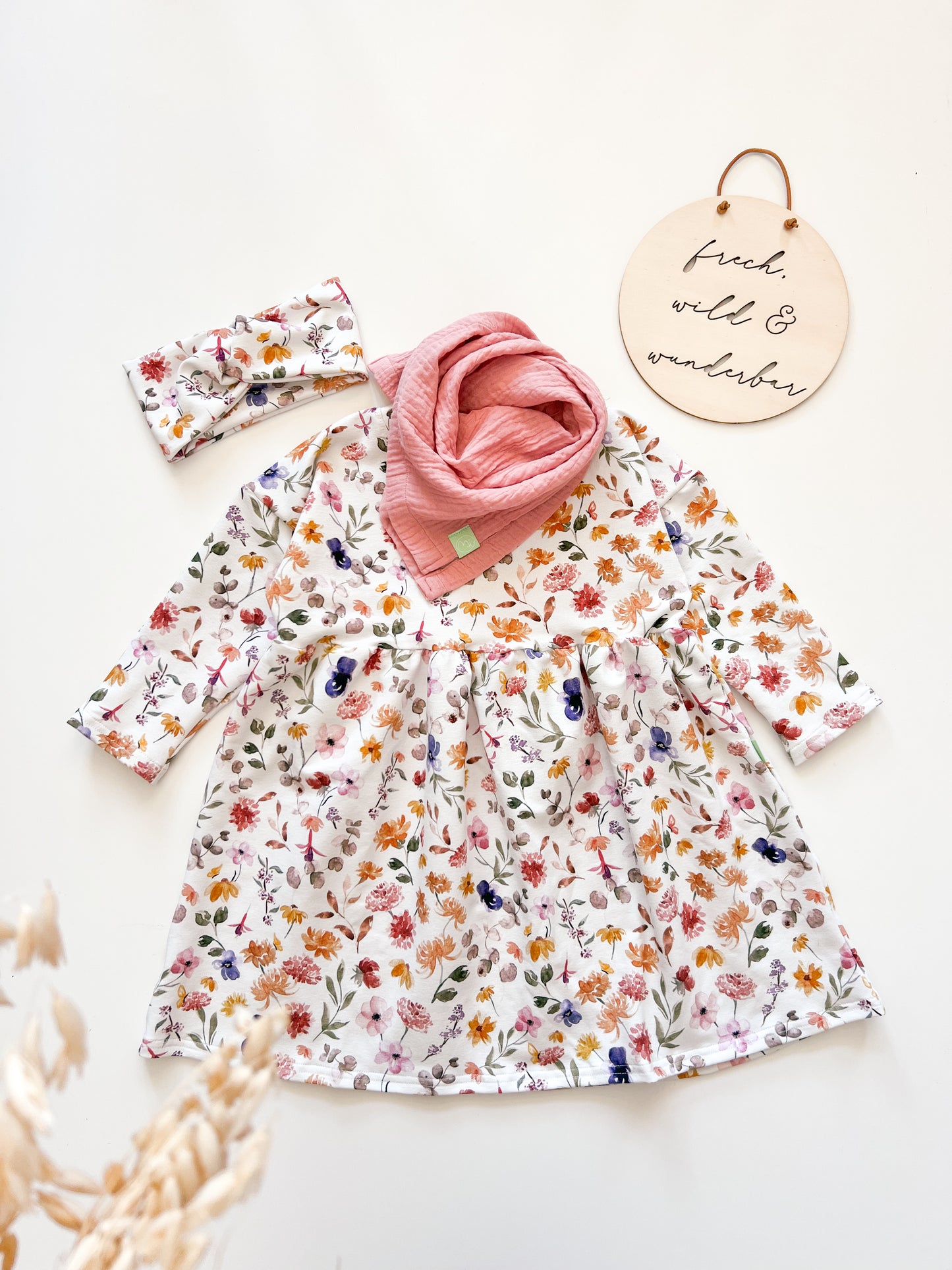Oversize Kleid für Mädchen - Floral