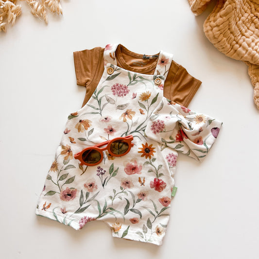 Latzhose für Baby und Kinder, Natur