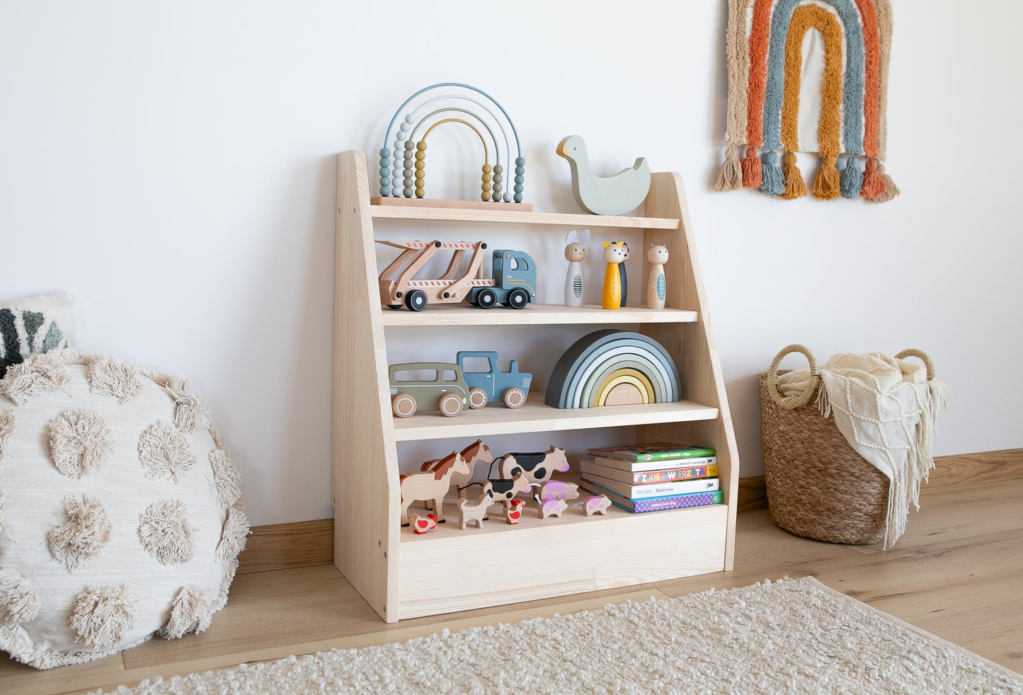 Montessori Spielzeug- & Bücherschrank