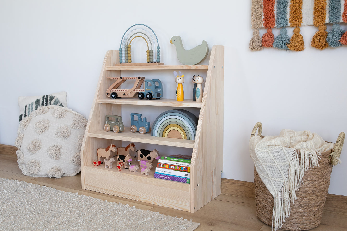 Montessori Spielzeug- & Bücherschrank
