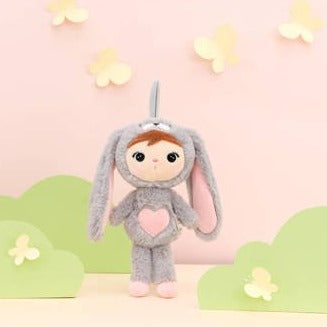 Personalisierter Metoo Teddybär-Hase in Grau, 50 cm
