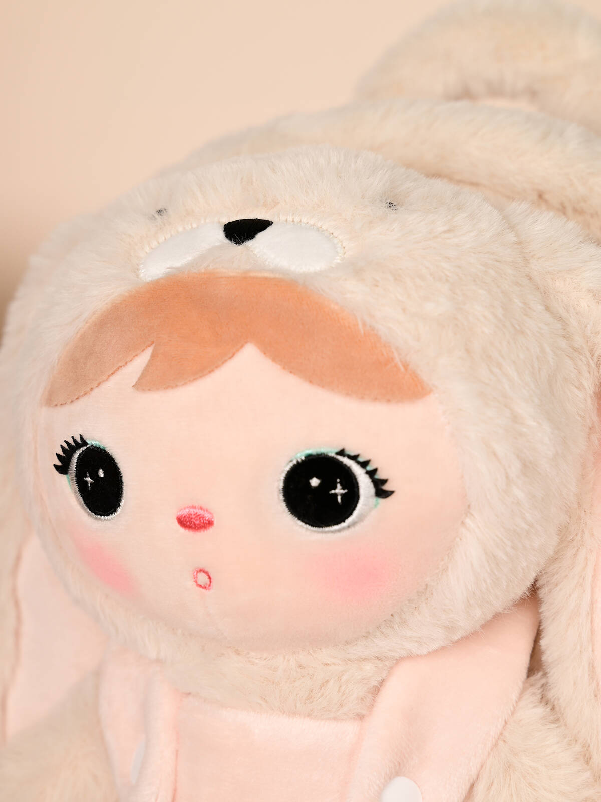 Personalisierter Metoo-Rucksack mit Puppe | Beige Hase