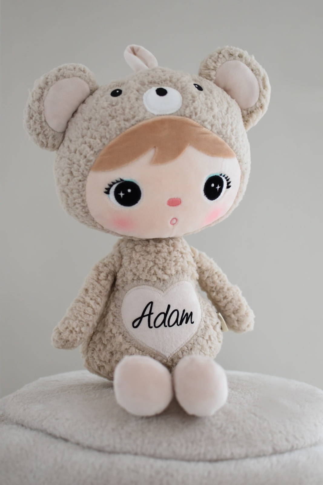 Personalisierter Metoo Teddybär in Beige, 50 cm