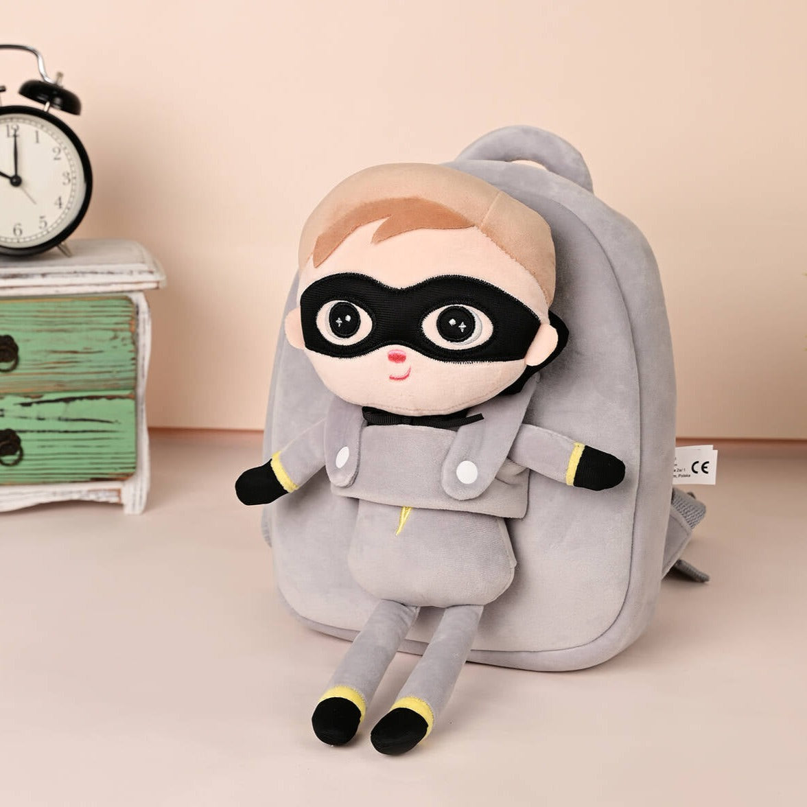 Personalisierter Metoo-Rucksack mit Puppe | Super Held