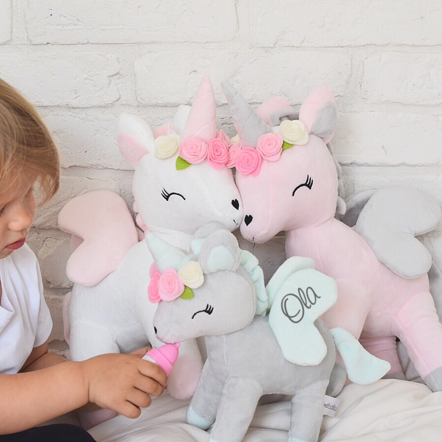 Personalisierter Metoo Einhorn in Rosa
