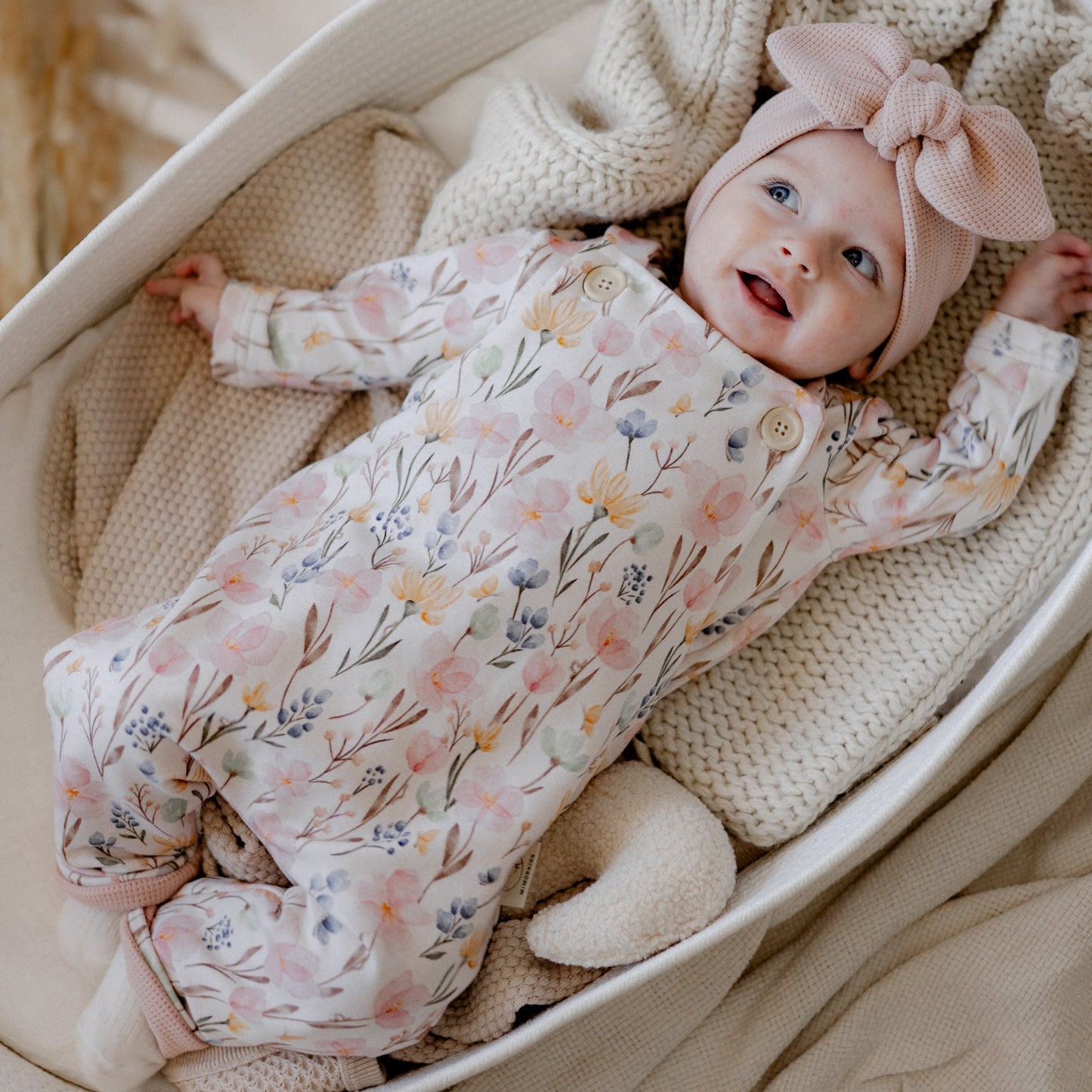 Wendbarer Baby Latzhosen, Floral