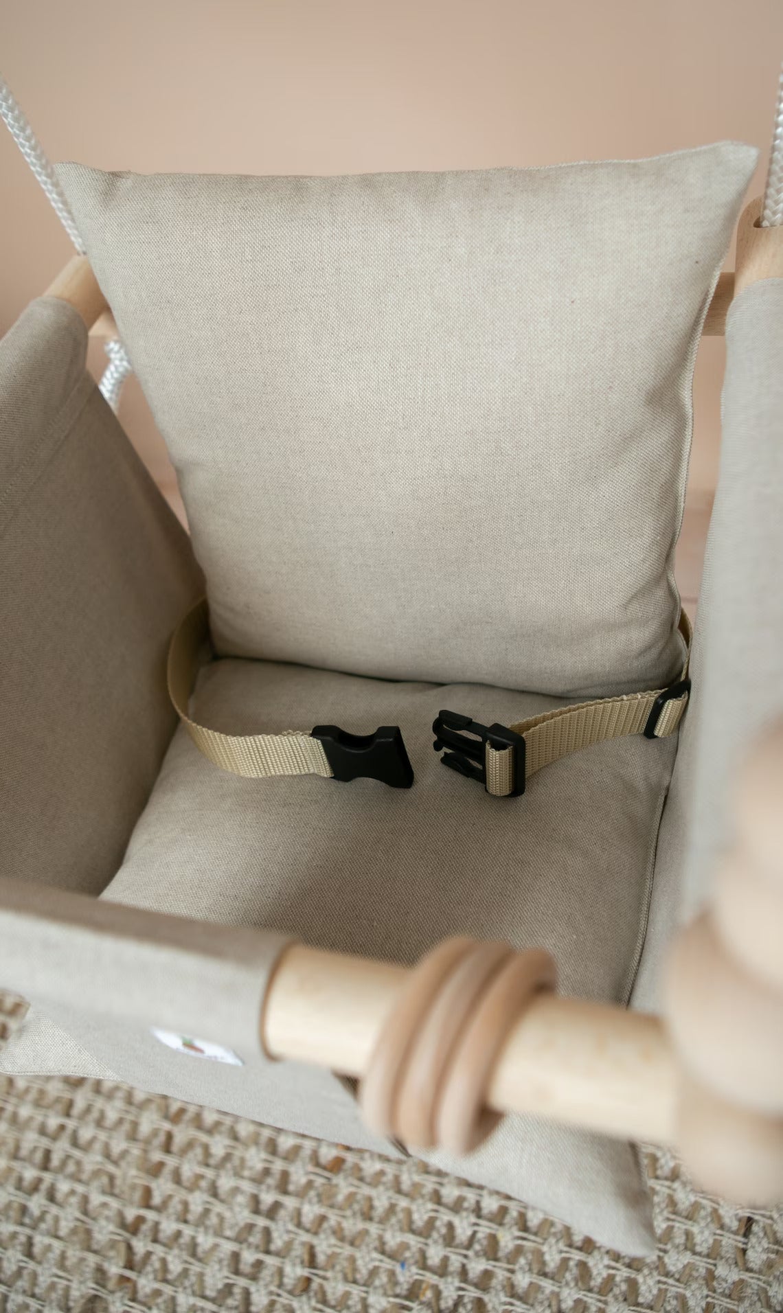 Babyschaukel Indoor natural beige