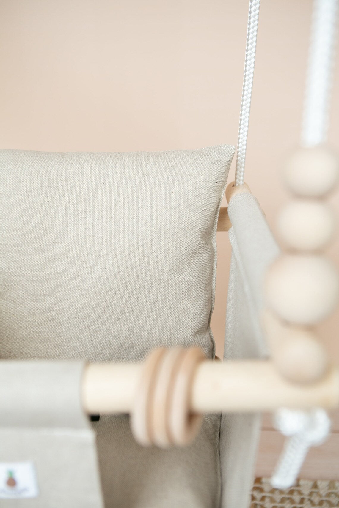 Babyschaukel Indoor natural beige