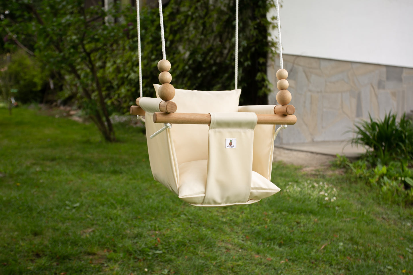 Babyschaukel outdoor in beige