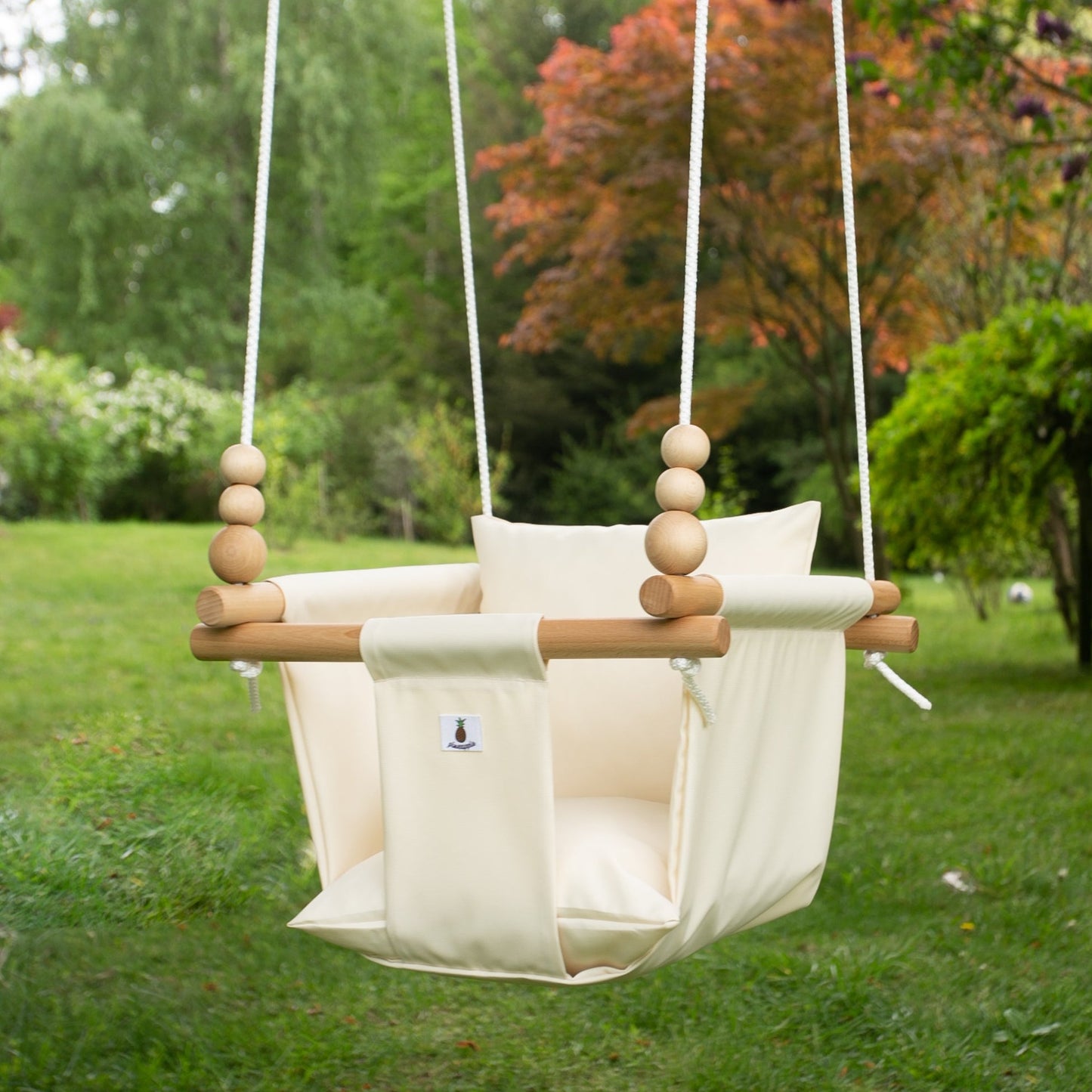 Babyschaukel outdoor in beige