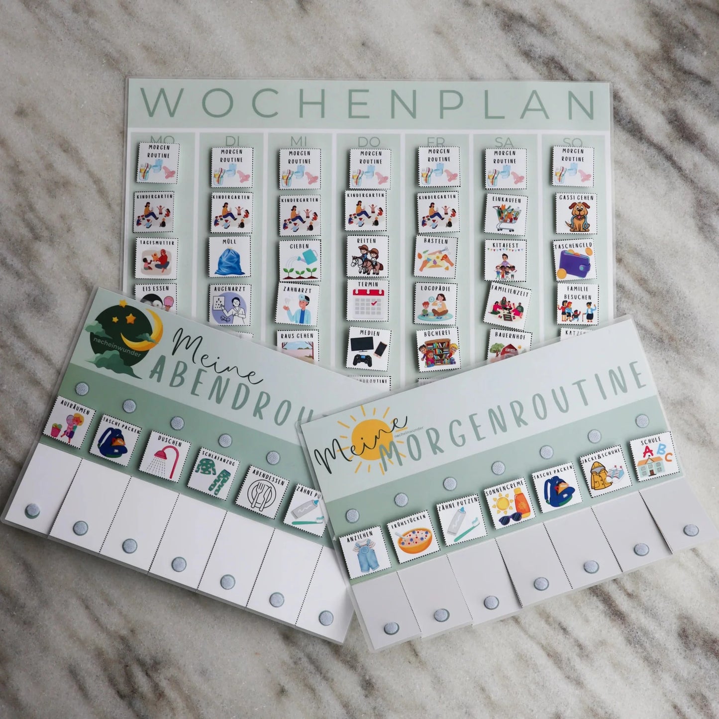 Sparpaket Planer | Morgen-und Abendroutineplaner + Wochenplaner