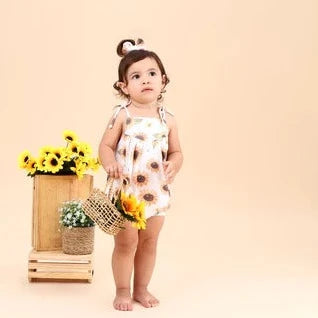Pop Romper - Strampler, Sonnenblumen