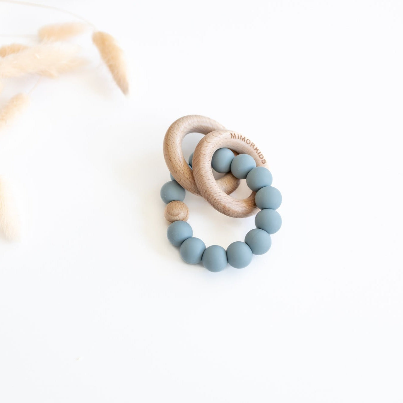 silicone teether || big, blue