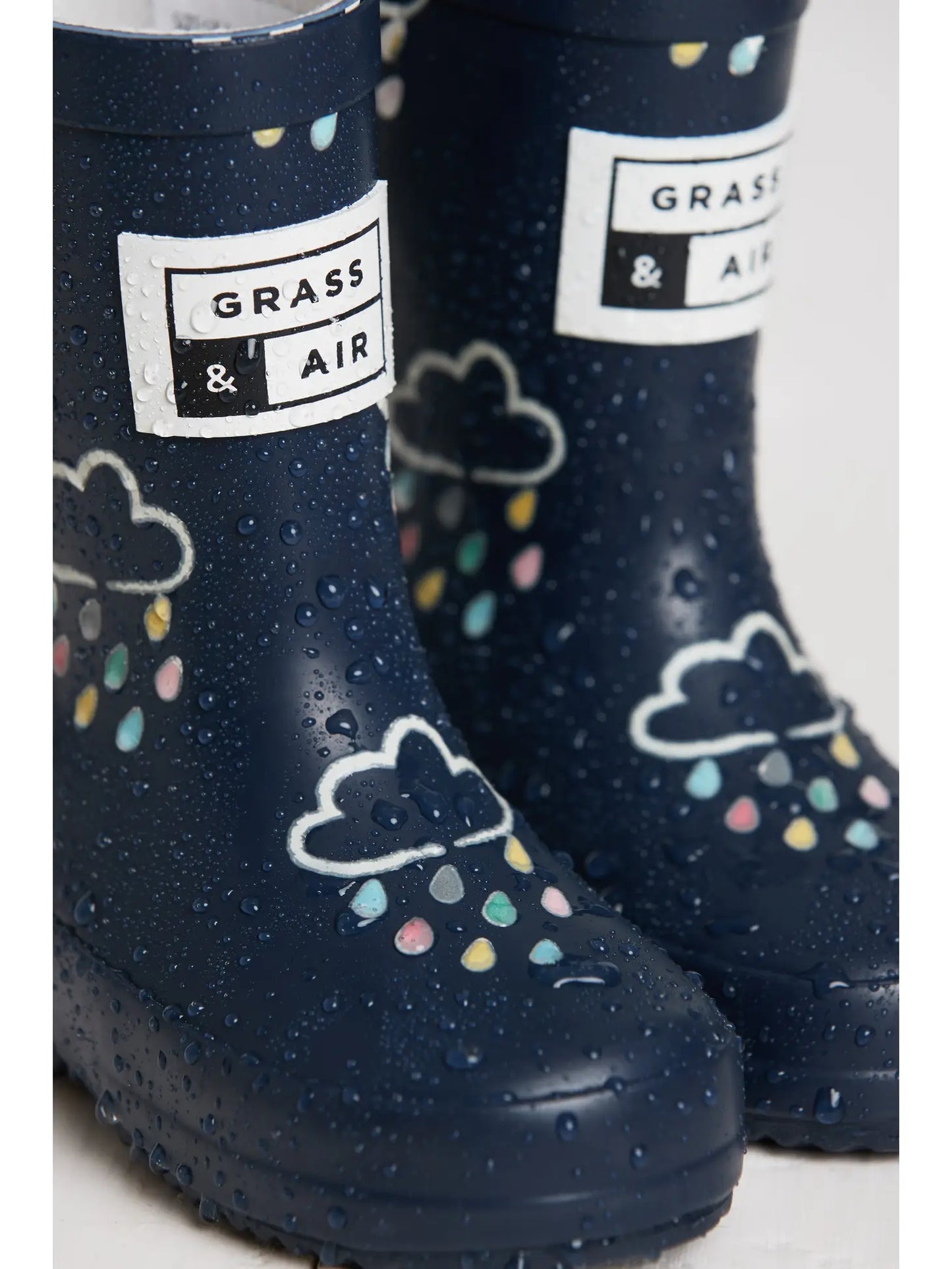 Gummistiefel mit wechselnden Farben, dunkelblau