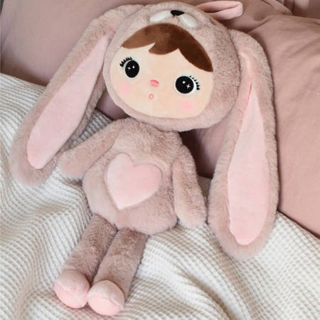 Metoo Bunny doll old pink 70 cm