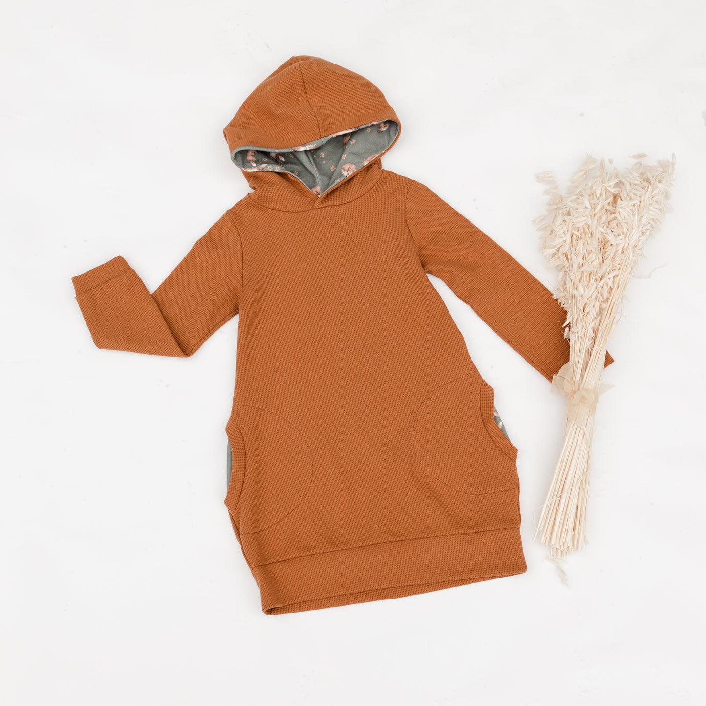 Kleid Mili - Waffel Cognac & Fuchs