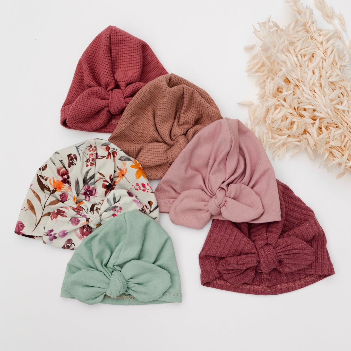 Turban, dunkelrosa