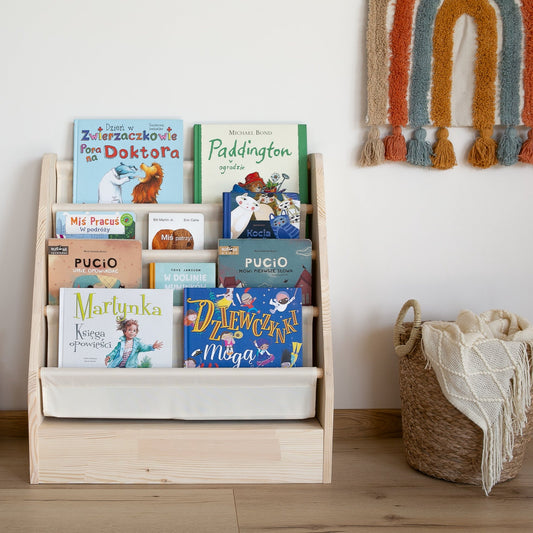 Montessori Bücherregal in beige