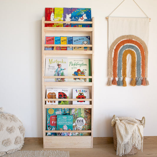 Montessori Bücherregal L