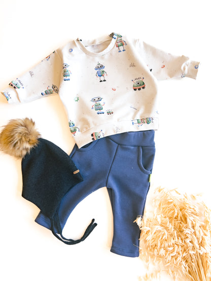 Pullover Lounge für Baby und Kinder, Roboter