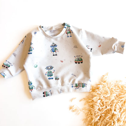 Pullover Lounge für Baby und Kinder, Roboter