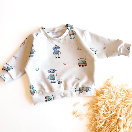 Pullover Lounge für Baby und Kinder, Roboter