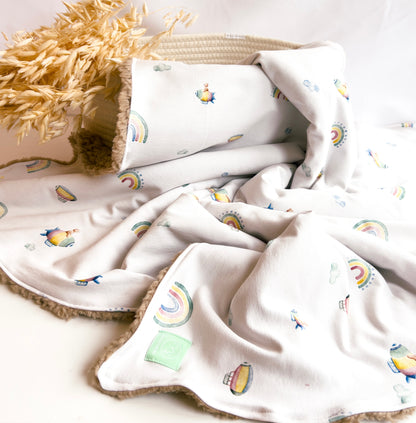 Decke Zeppelin Teddy in Weiß