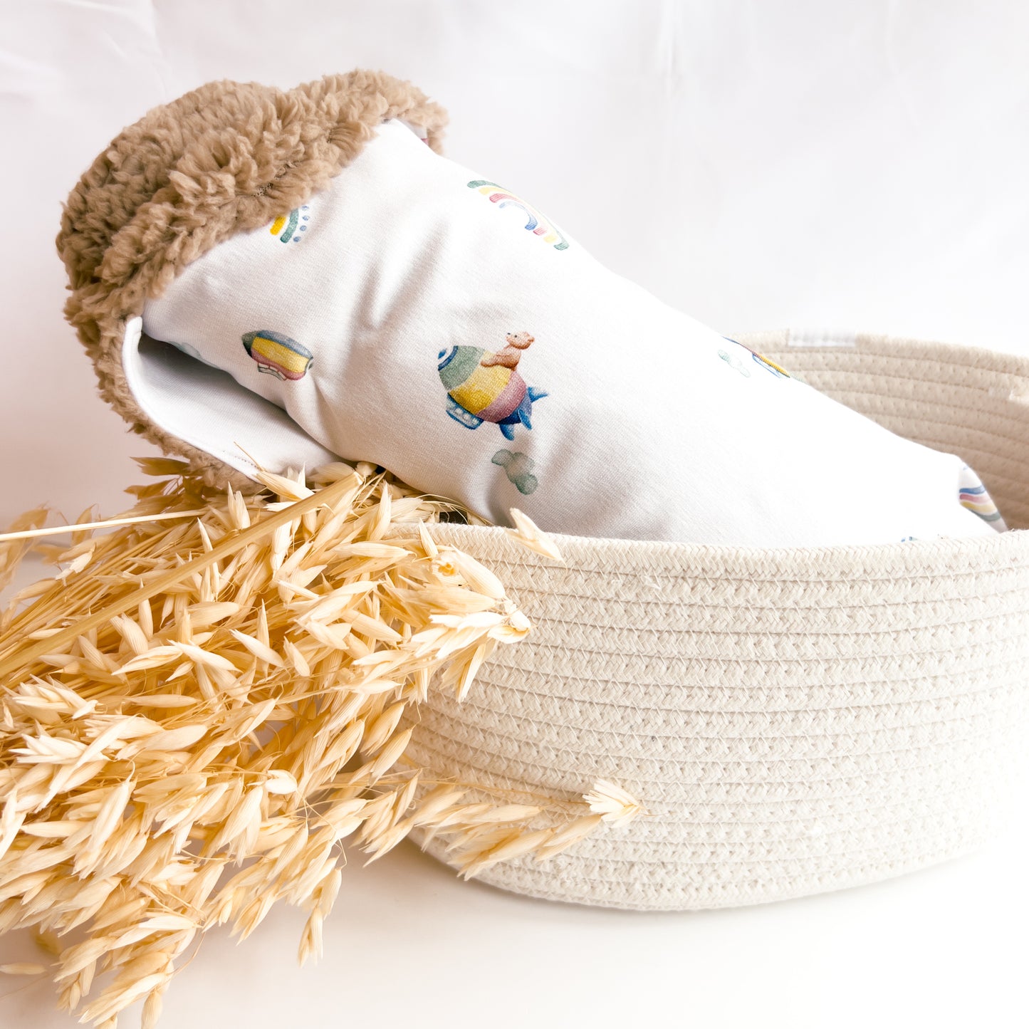 Decke Zeppelin Teddy in Weiß