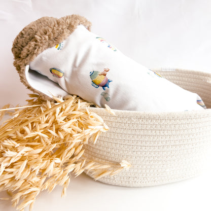 Decke Zeppelin Teddy in Weiß