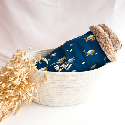 Decke Zeppelin Teddy in Blau