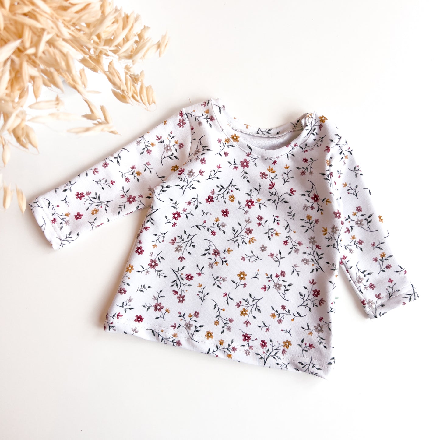 Langarmshirt für Baby und Kinder, mini Floral