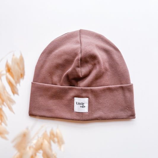 Hipster Beanie, Blau, Mauve