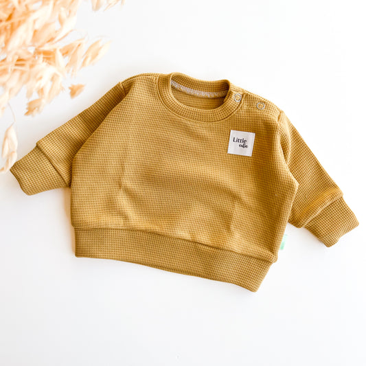 Pullover Lounge für Baby und Kind, Senf