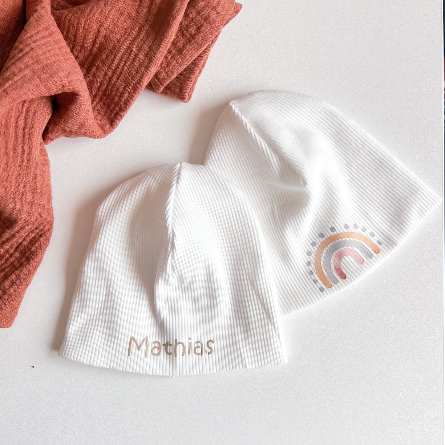 Mütze für Baby und Kind, Regenbogen