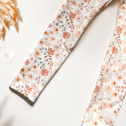 Leggings für Baby und Kind, Blume Pfirsich