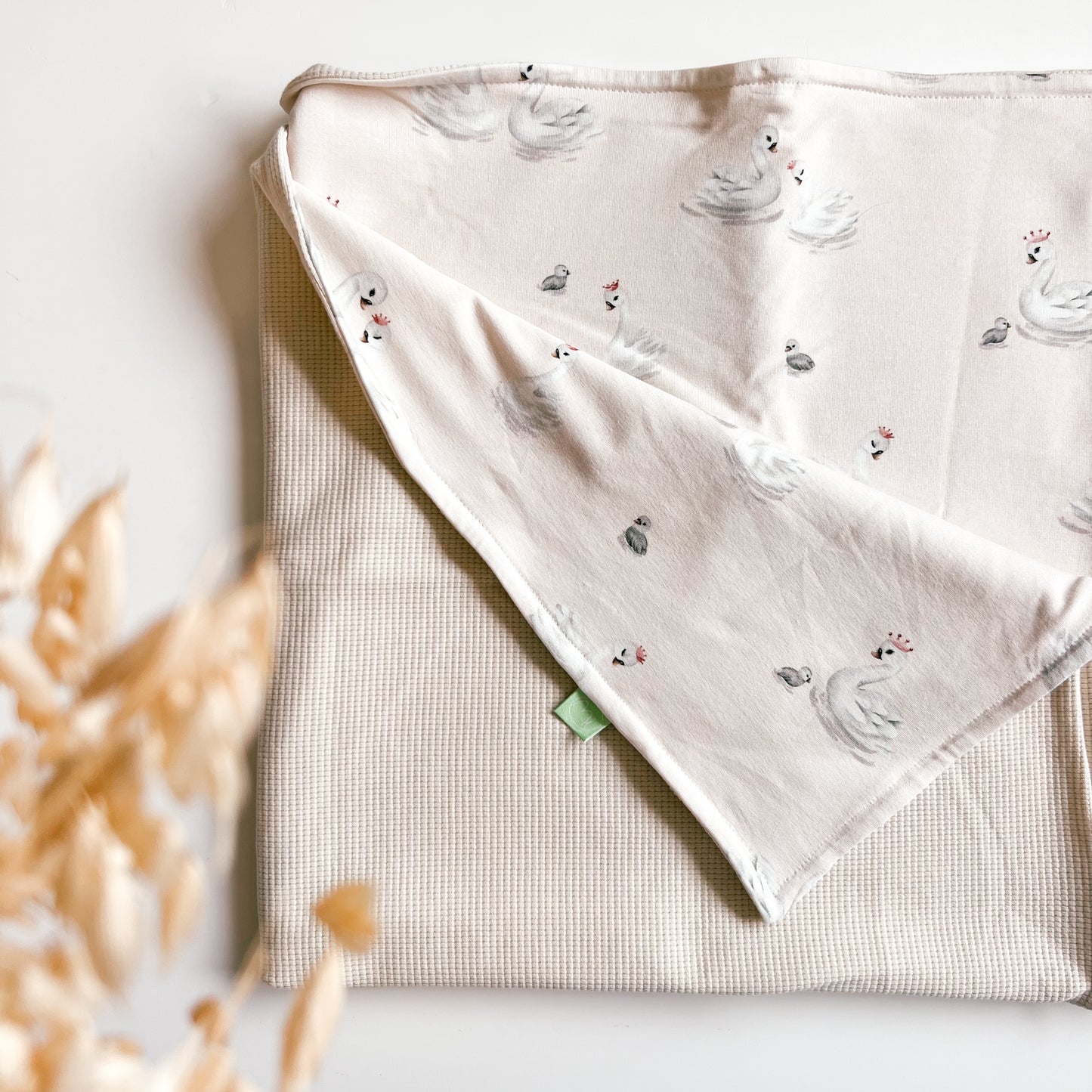 Babydecke Schwan