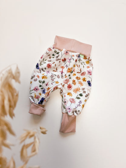 Pumphose, Mitwachshose für Baby und Kind,Floral