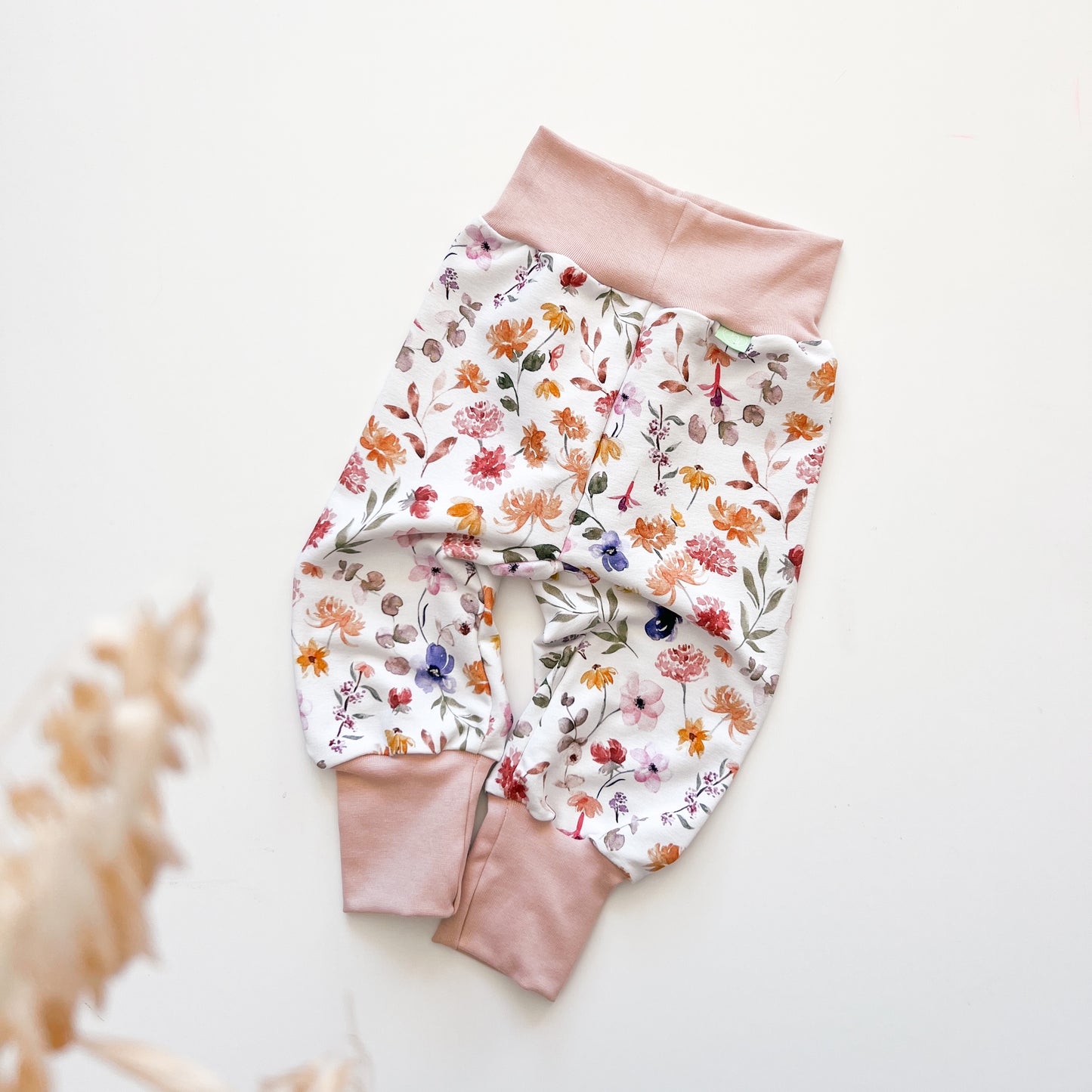Pumphose, Mitwachshose für Baby und Kind,Floral