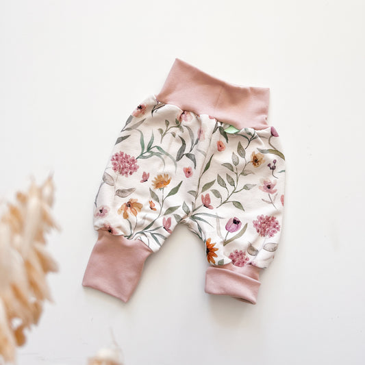 Pumphose, Mitwachshose für Baby und Kind, Natur