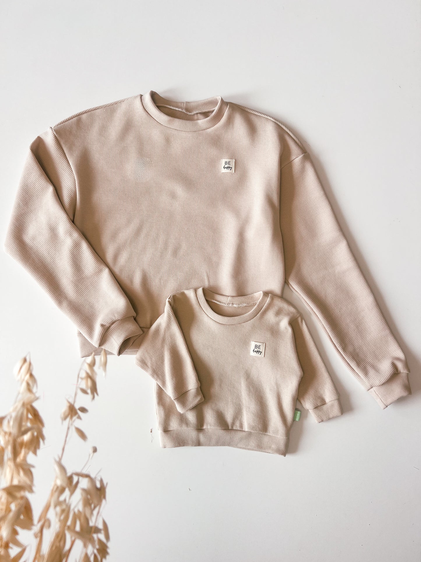 Frauen Pullover Oversized in Beige