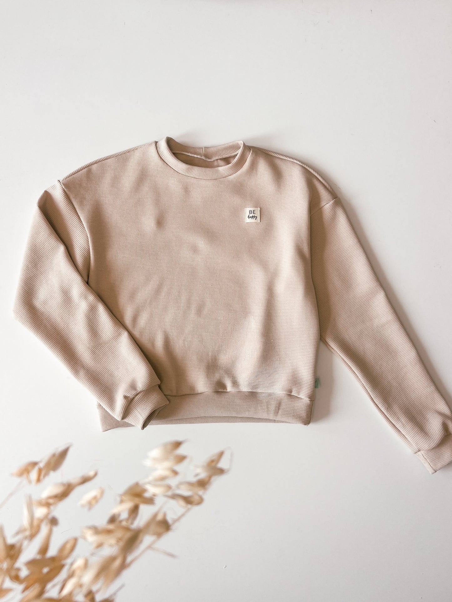 Frauen Pullover Oversized in Beige