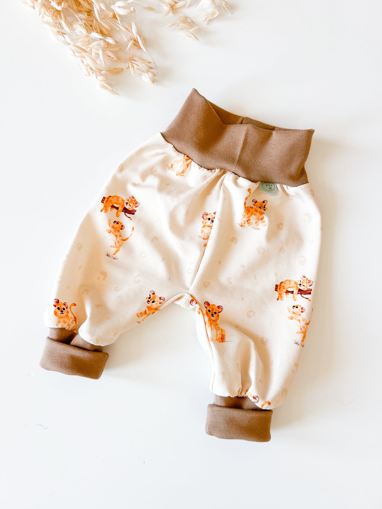 Mitwachshose, Pumphose für Baby und Kind, Leopard