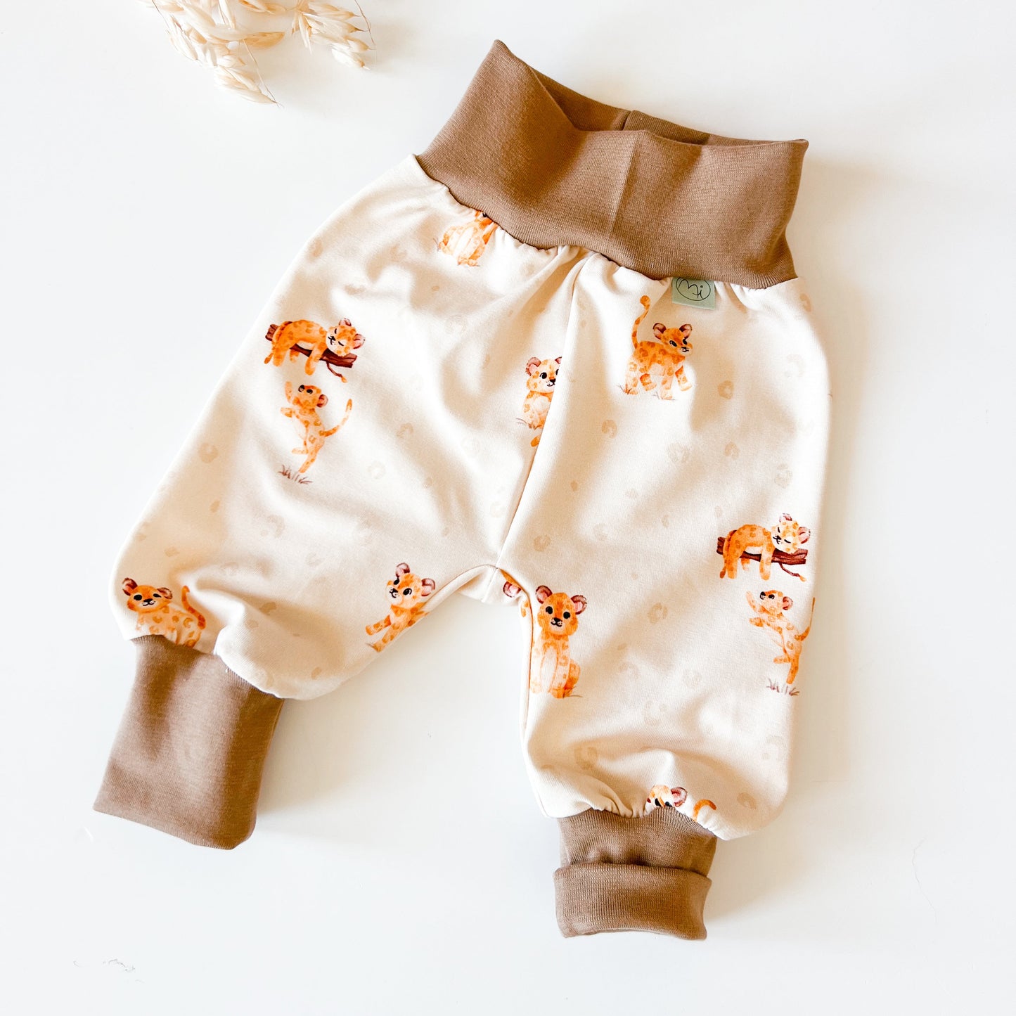 Mitwachshose, Pumphose für Baby und Kind, Leopard
