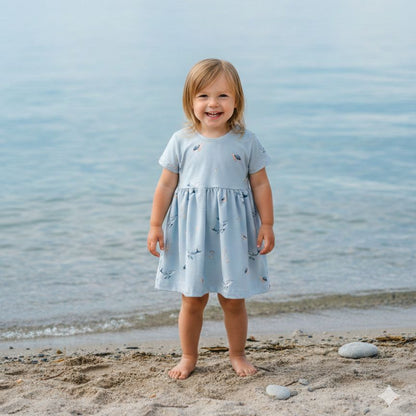 Oversize Kleid für Mädchen - Floral