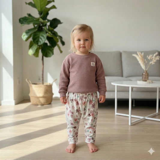 Pullover Lounge für Baby und Kind in Mauve