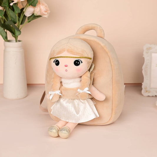 Personalisierter Metoo-Rucksack mit Puppe | Beige Engel